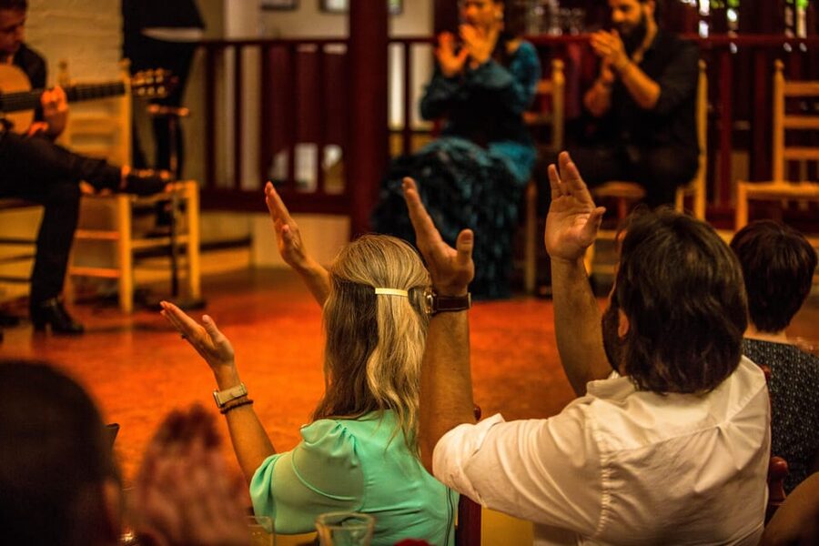 Barcelona: Flamenco Show with Dinner at Tablao de Carmen - Flamenco close enough to feel every footstep