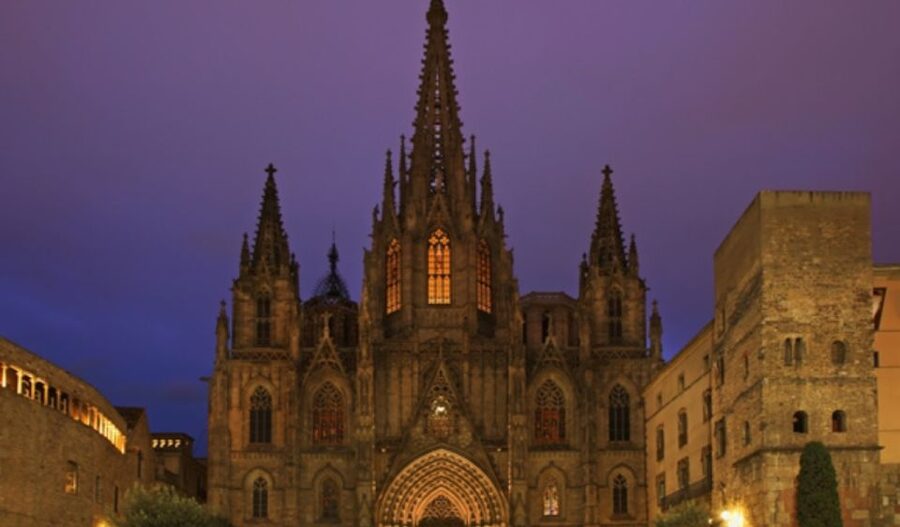 Barcelona: Gothic Quarter and Flamenco Show (Small Group) - Plaça del Rei and the Gothic Quarter’s grand scale