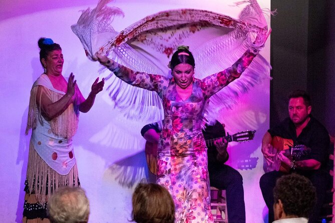 Flamenco show at the foot of the Giralda in Seville - Watching the dance, guitar, and singing