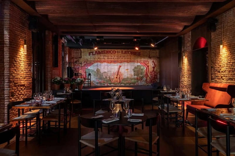 Madrid: Authentic Flamenco at Flamenco de Leones - The venue and the view toward Puerta de Alcalá