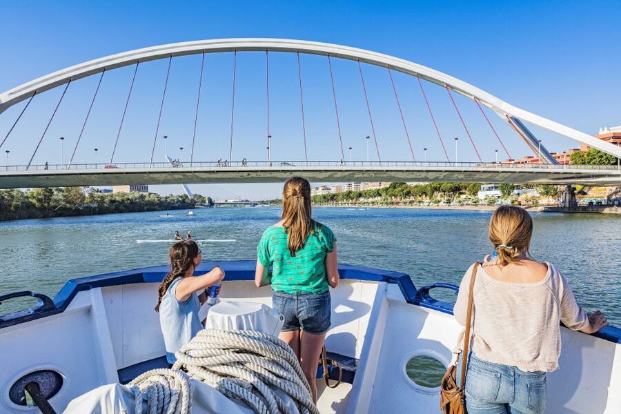 Panoramic Guadalquivir Cruise + Flamenco Show & Walking tour - Cruising the Guadalquivir from Torre del Oro