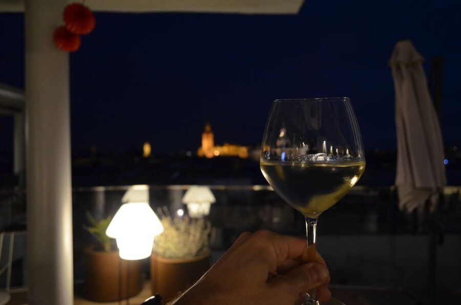 Seville: Flamenco Show & Roof Dinner with Cathedral Views - What arrives at the rooftop dinner