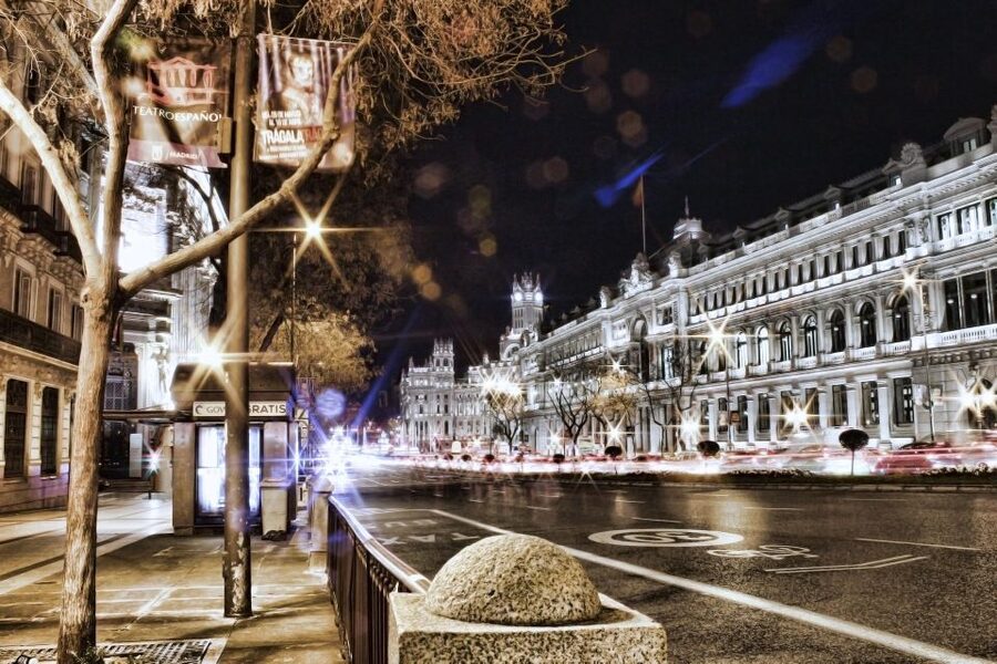 Tonight Madrid with optional Flamenco Show - Starting at Plaza Mayor as Madrid turns golden